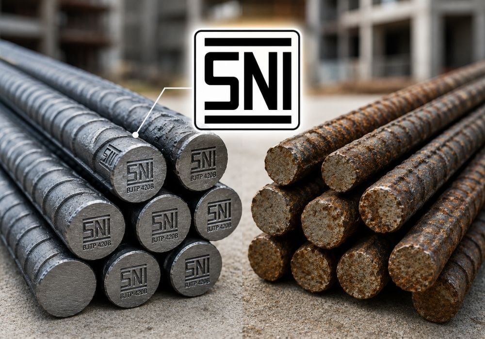 5 Cara Membedakan Besi Beton SNI dan Non SNI Sebelum Membeli