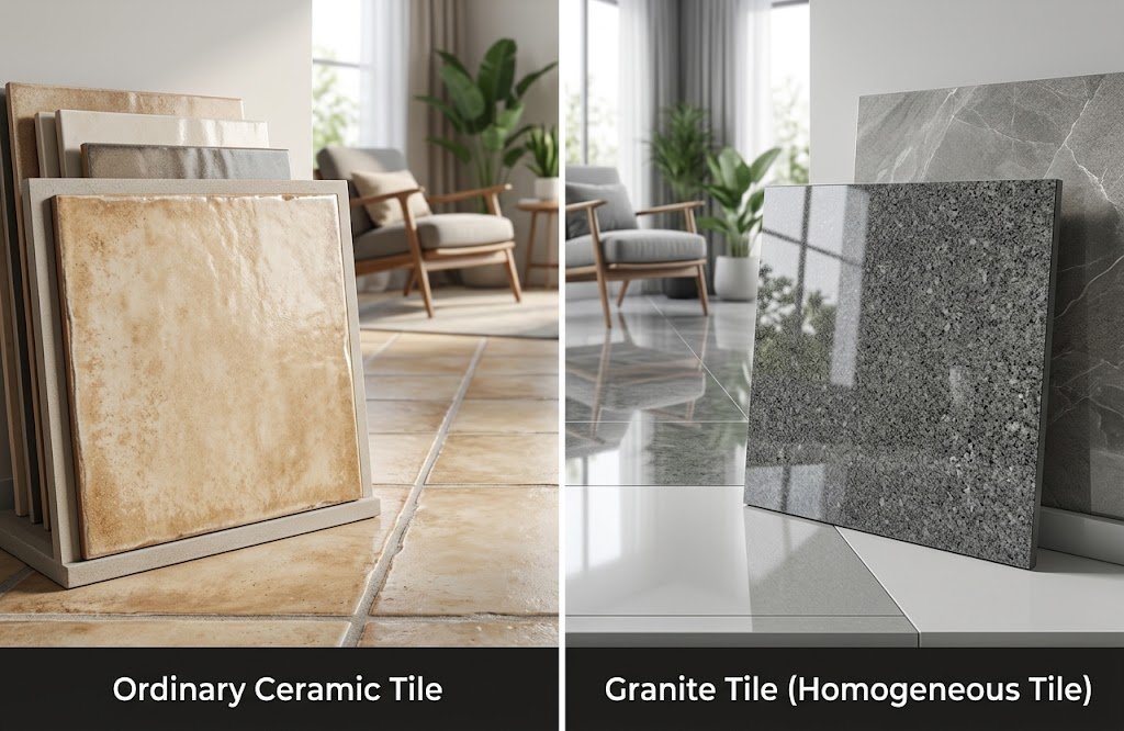 Jangan Salah Pilih! Ini Bedanya Keramik Biasa vs Granit Tile untuk Lantai Rumah