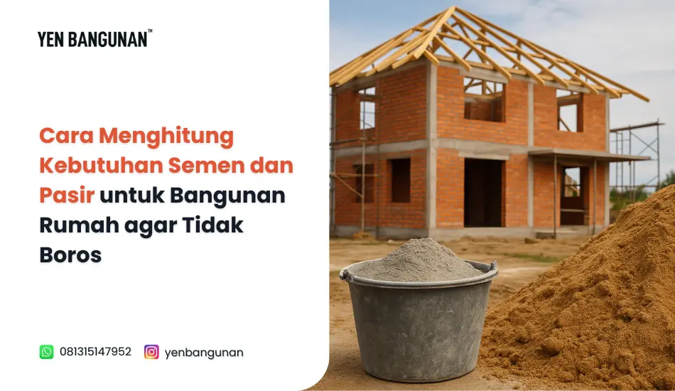 Cara Menghitung Kebutuhan Semen dan Pasir untuk Bangunan Rumah