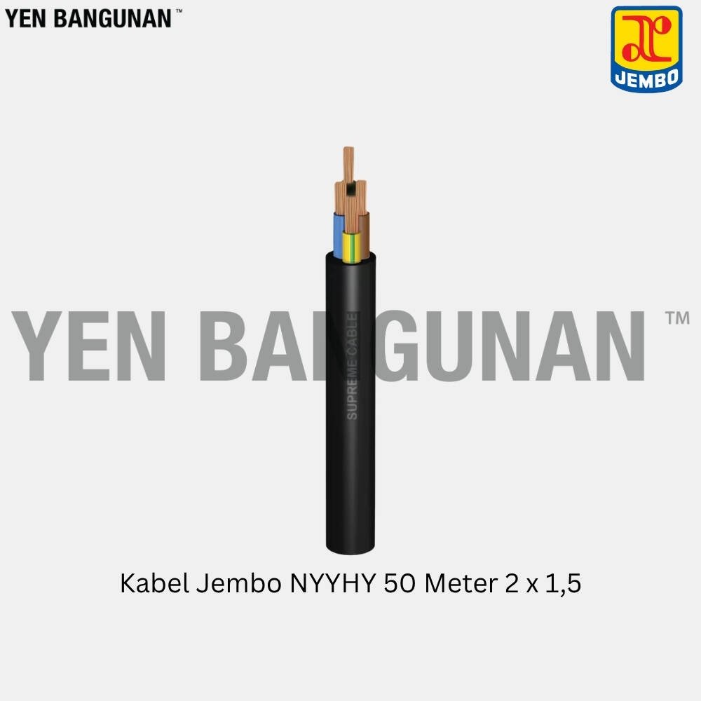 Kabel Jembo NYYHY 50 Meter 2 x 1,5