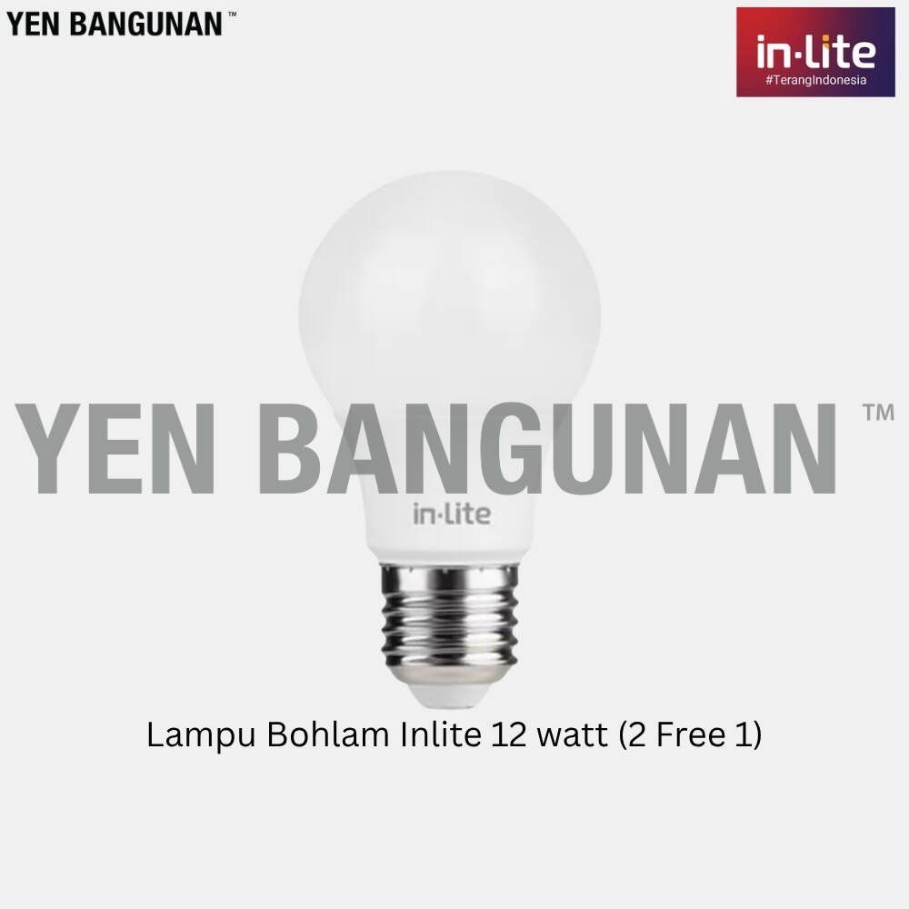 Lampu Bohlam 12 Watt (2 Free 1) (INLite)