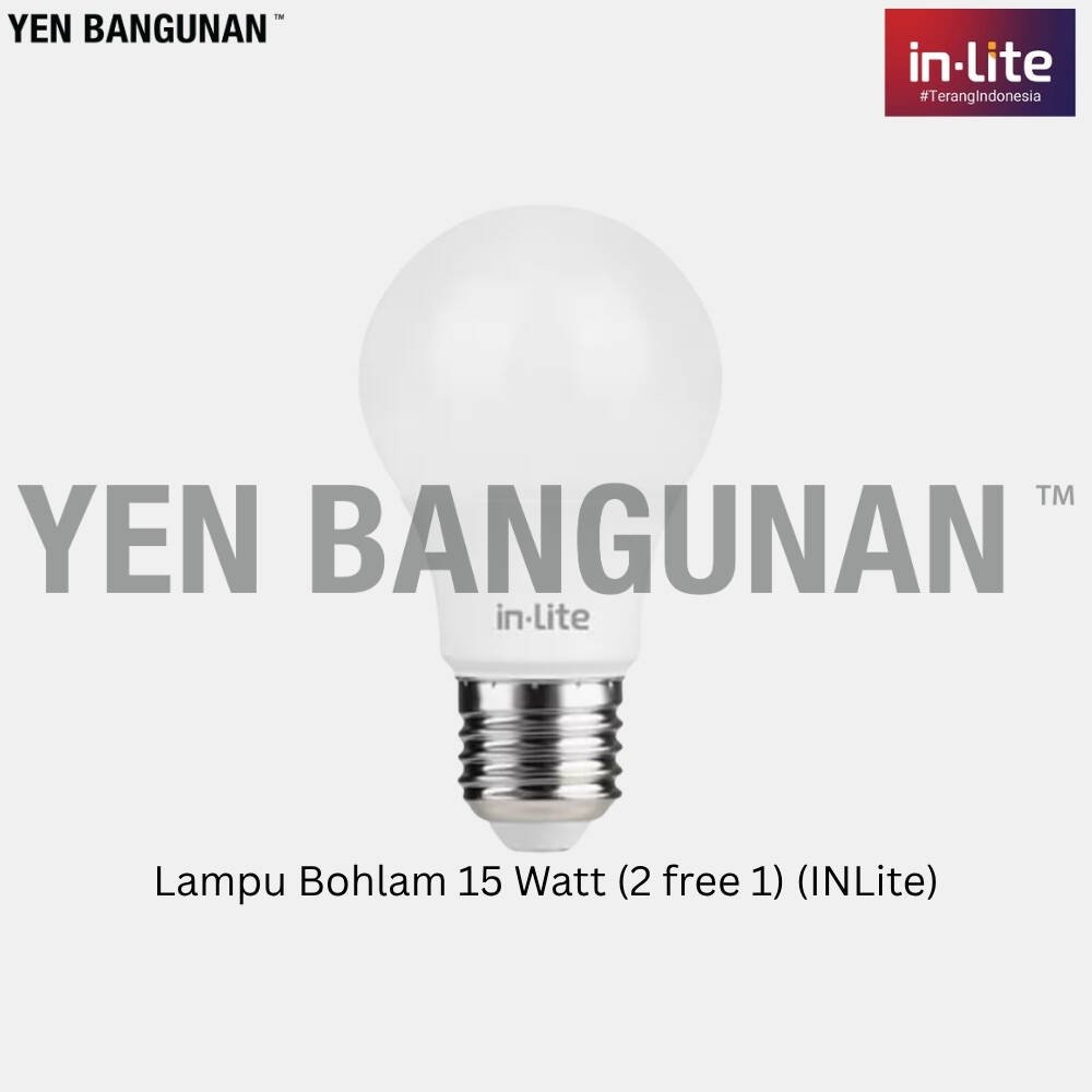 Lampu Bohlam 15 Watt (2 free 1) (INLite)
