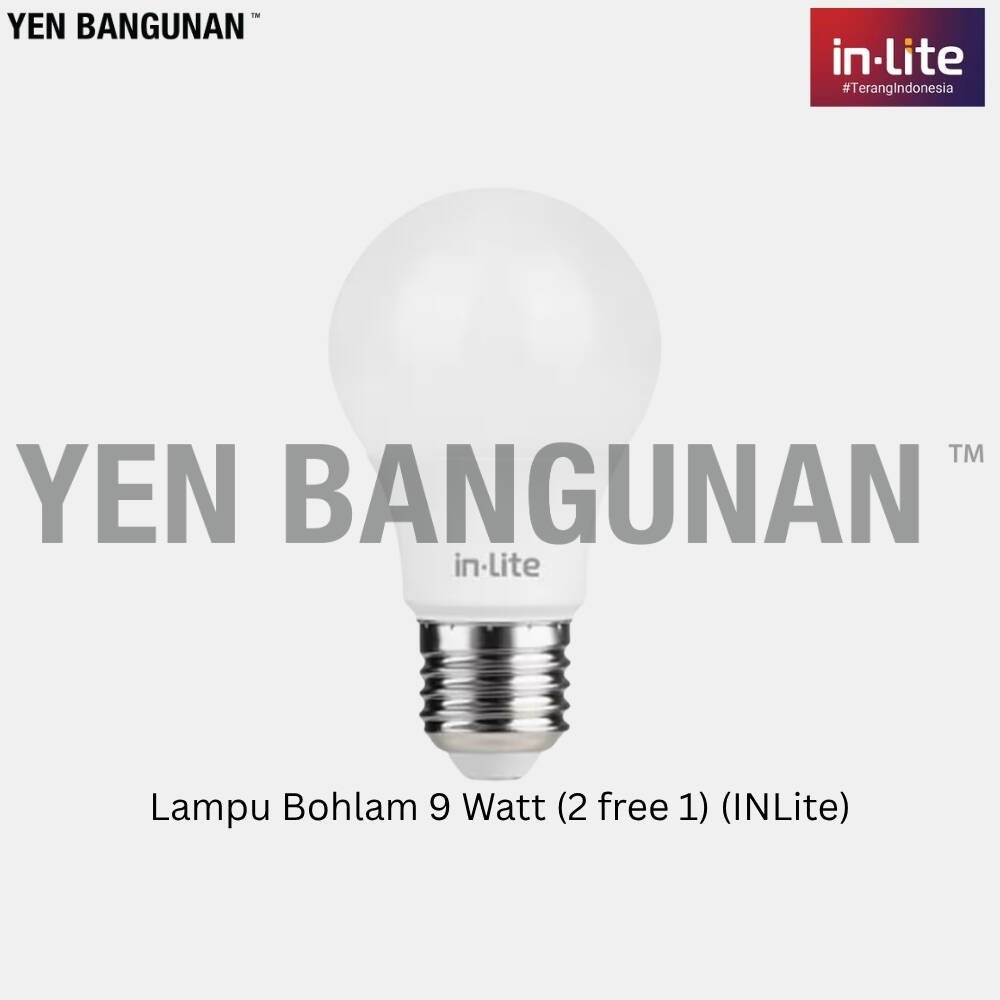Lampu Bohlam 9 Watt (2 free 1) (INLite)
