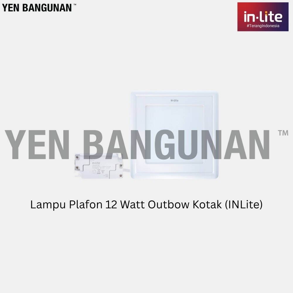 Lampu Plafon 12 Watt Outbow Kotak (INLite)