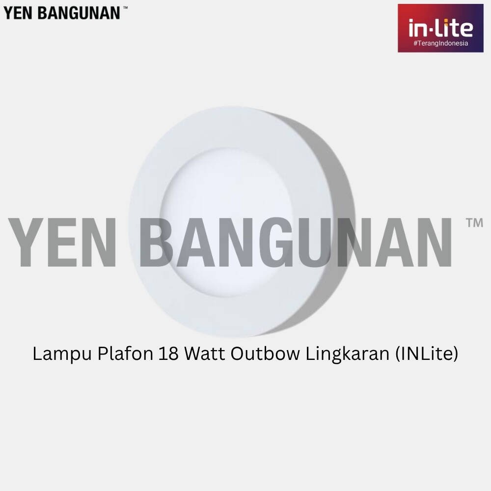 Lampu Plafon 18 Watt Outbow Lingkaran (INLite)