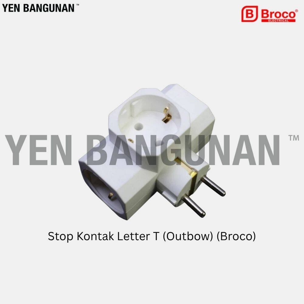 Stop Kontak Letter T (Outbow) (Broco)